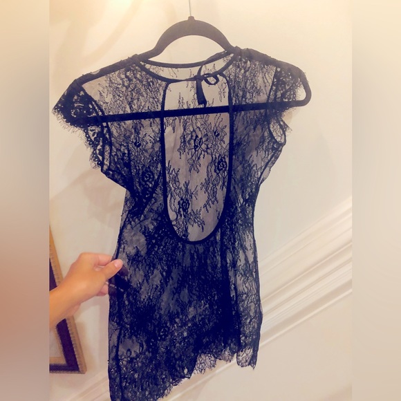 Cute black lace sheer nightgown Size S - Picture 2 of 3